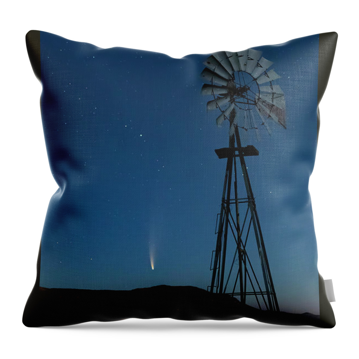 Comet Newsome Throw Pillow featuring the photograph Road To The Comet by Mark Jackson