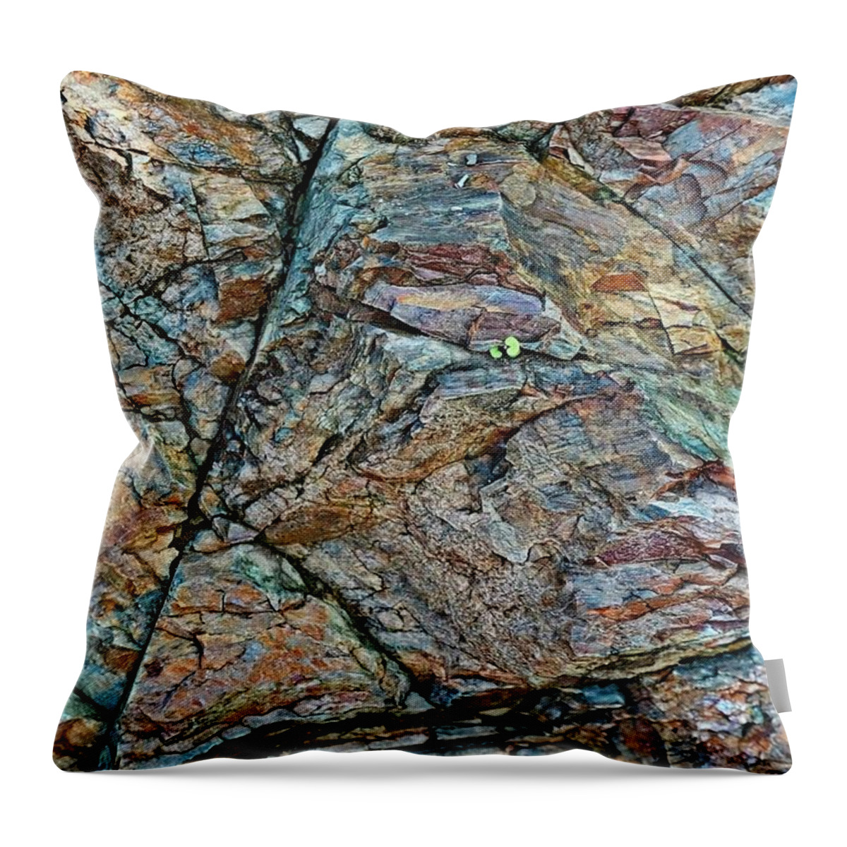 Rocks Throw Pillow featuring the photograph Rocks 6 by Alan Norsworthy