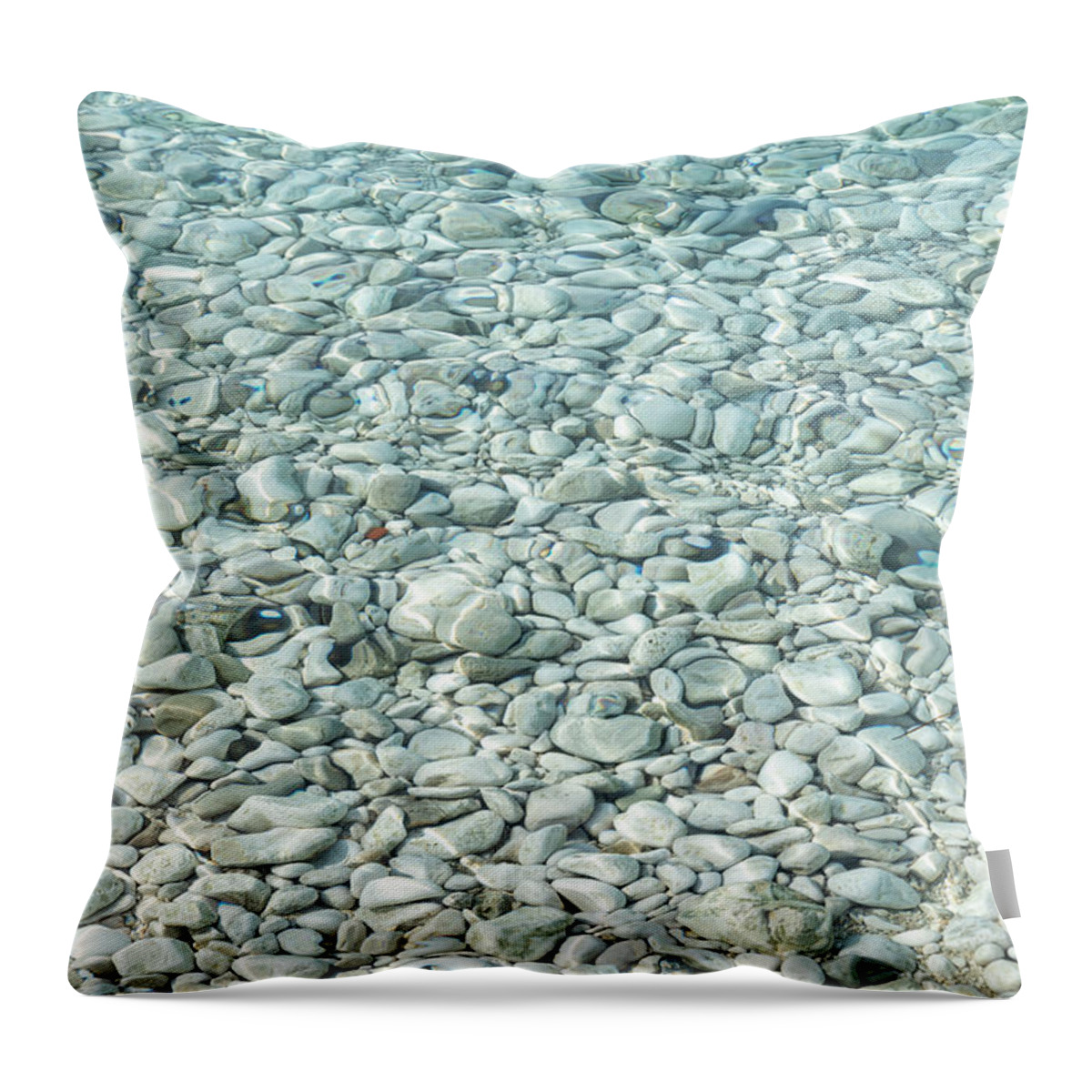 Vlora City Throw Pillow featuring the photograph Rocks of Sazan by Ari Rex