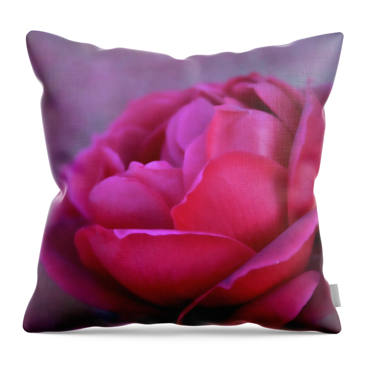 Rose Throw Pillow featuring the photograph Romancing the Rose by Sally Bauer