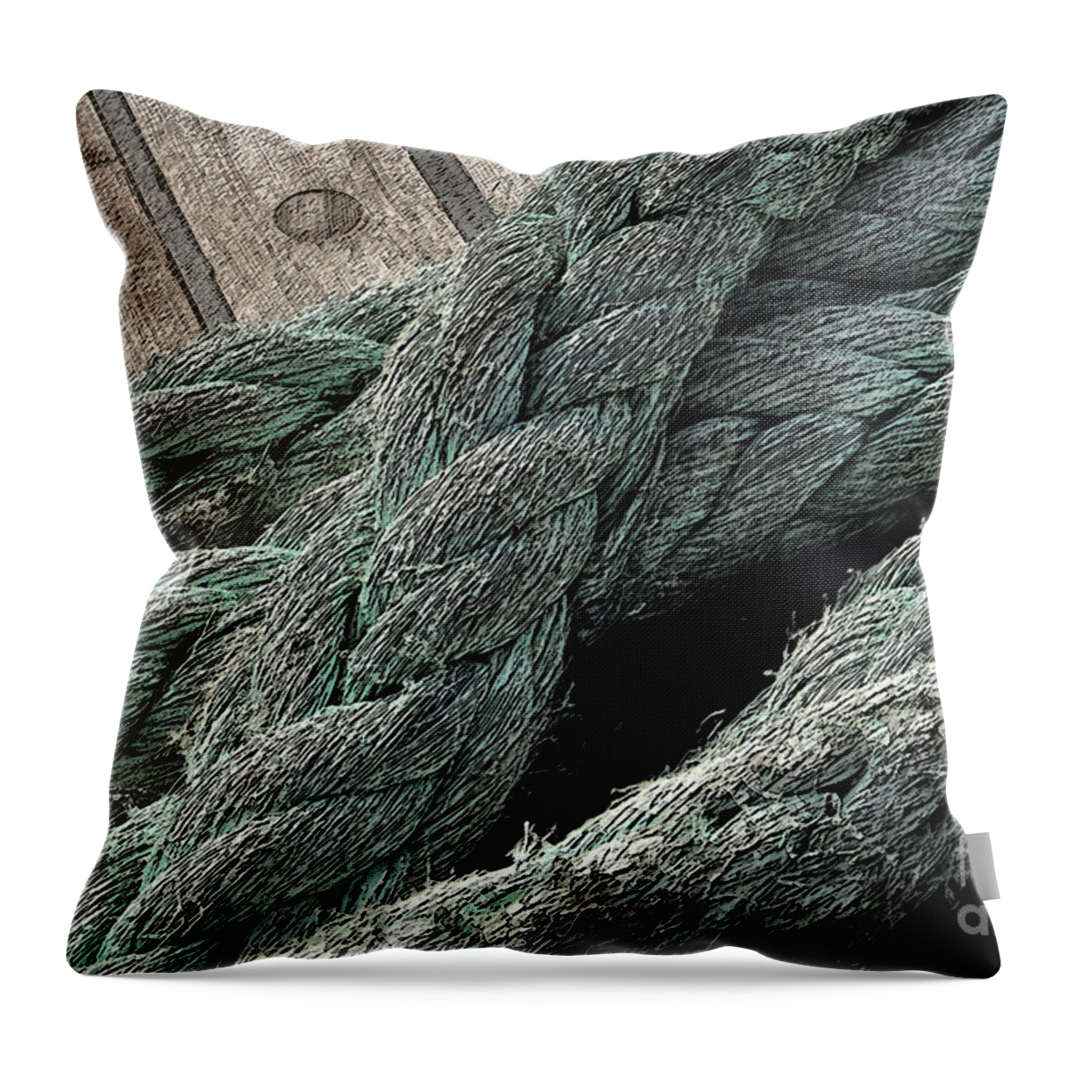 Canada Throw Pillow featuring the photograph Ropes That Bind by Mary Mikawoz