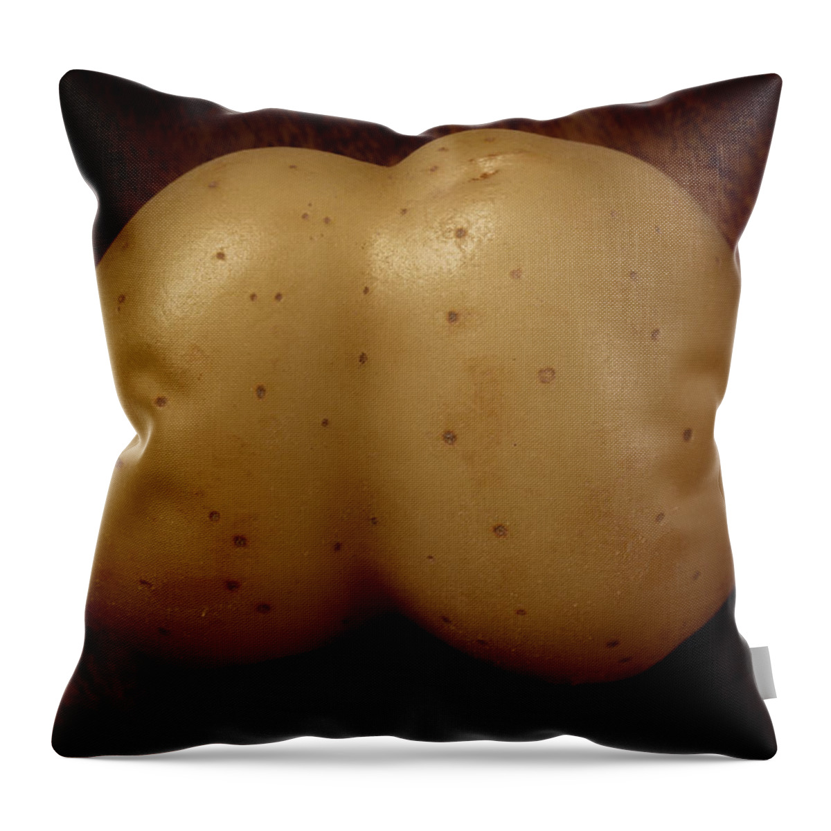 Potato Throw Pillow featuring the photograph Rude Potato #4 by David Smith