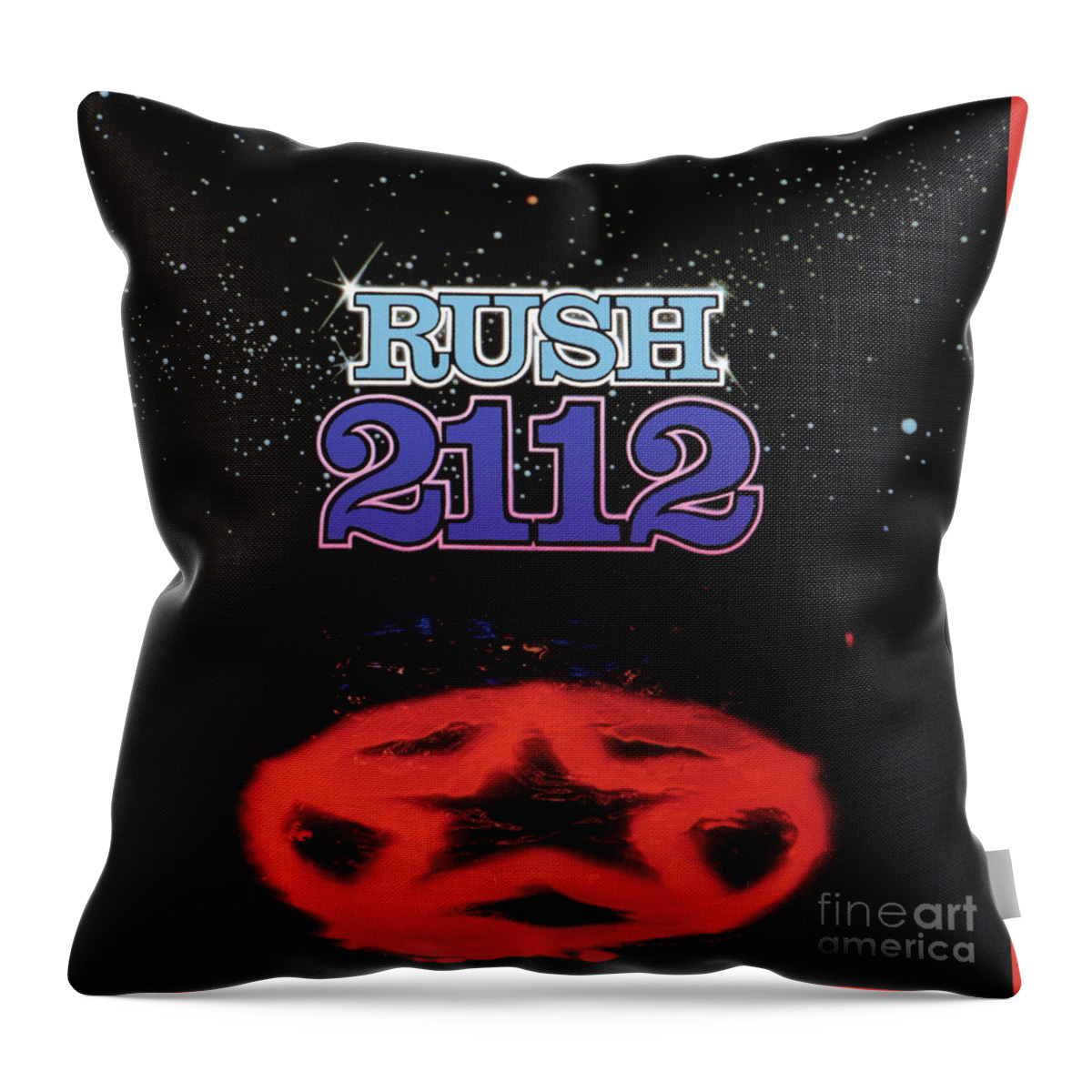 Rush Throw Pillow featuring the photograph Rush 2112 Album Cover by Action