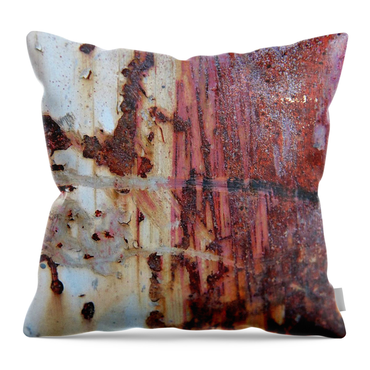 Photography Throw Pillow featuring the photograph Rust #11 by Stephanie Gambini