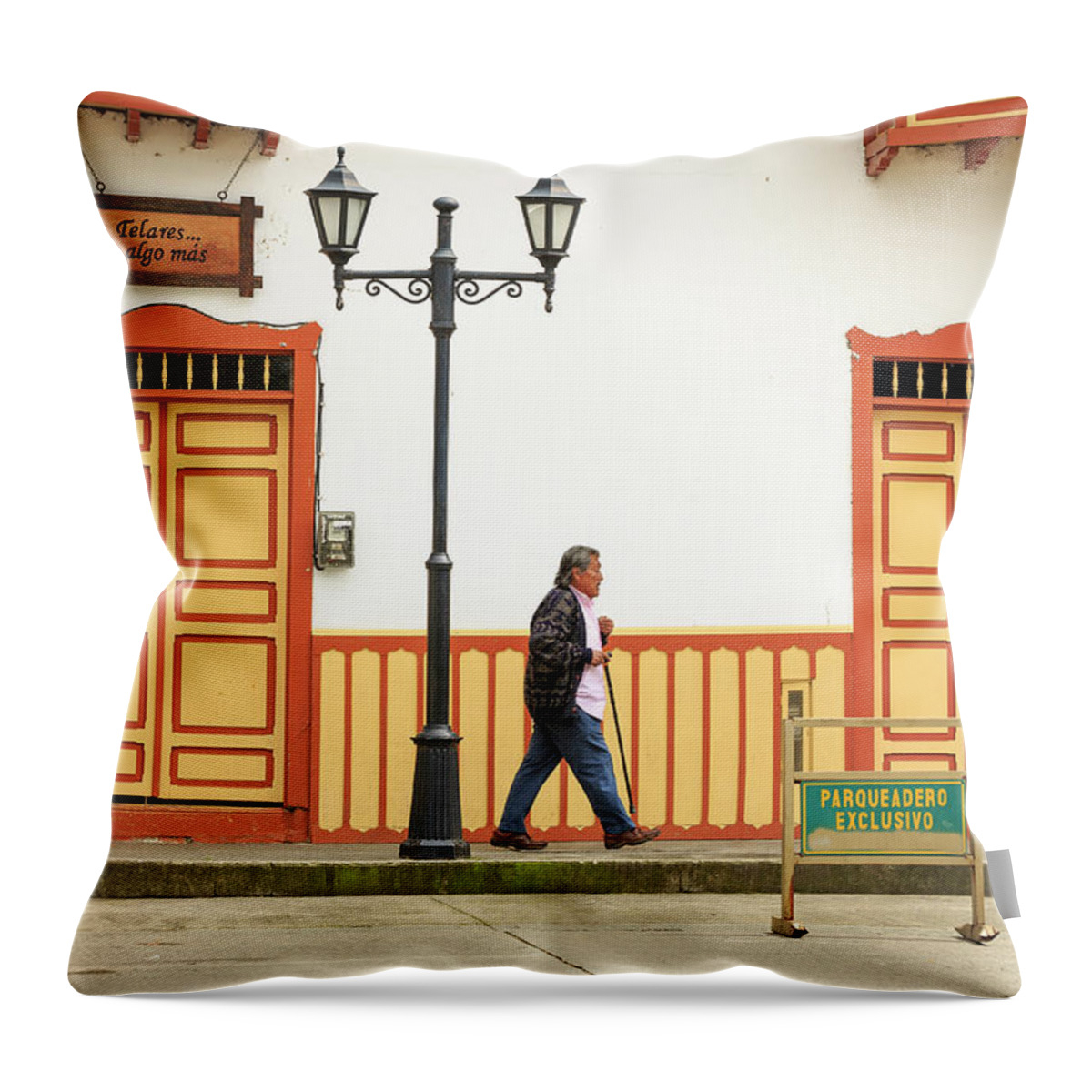 Salento Throw Pillow featuring the photograph Salento Quindio Colombia by Tristan Quevilly