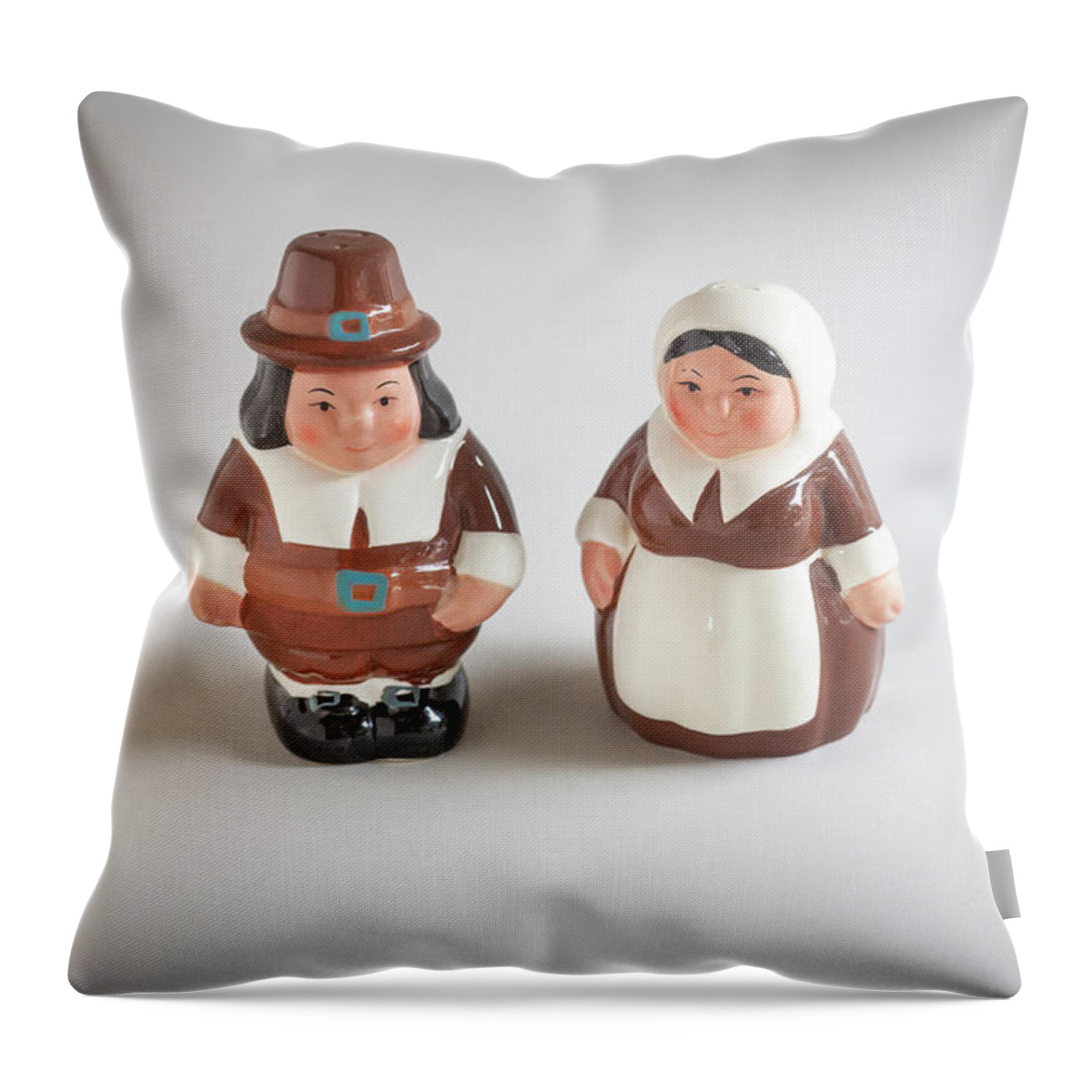 Salt And Pepper Shakers Throw Pillow featuring the photograph Salt and Pepper Shakers 104 by Rich Franco