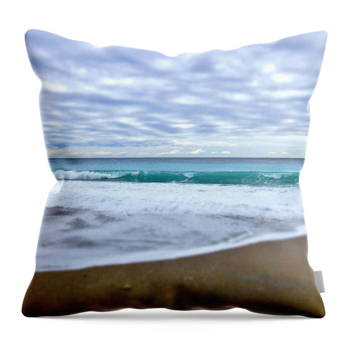 Waves Throw Pillow featuring the photograph Varigotti. Novembre 2015 #1 by Marco Cattaruzzi
