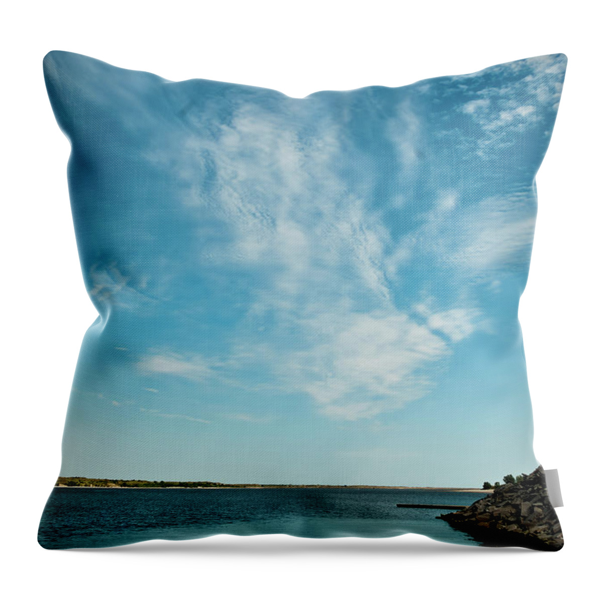 Calamus Throw Pillow featuring the photograph Sandhills Cloud #1, Calamus by Jeff White