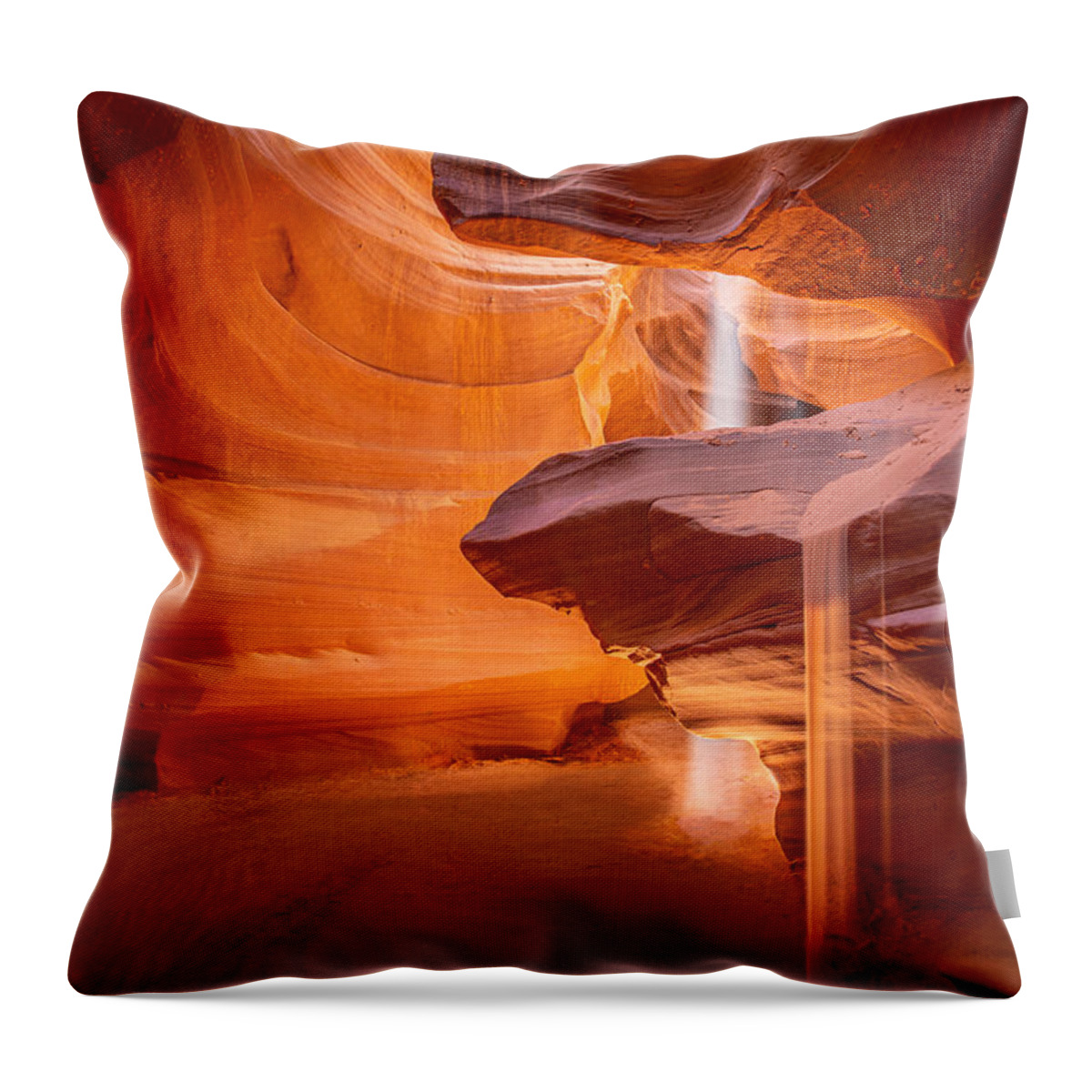 Antelope Canyon Throw Pillow featuring the photograph Sands of Time by Ryan Smith
