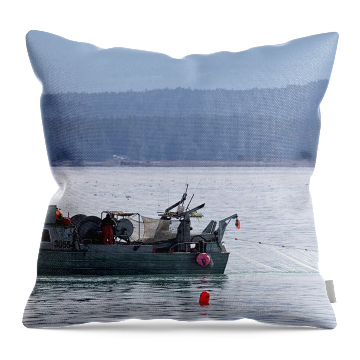 Sandy Isle Throw Pillow featuring the photograph Sandy Isle by Randy Hall