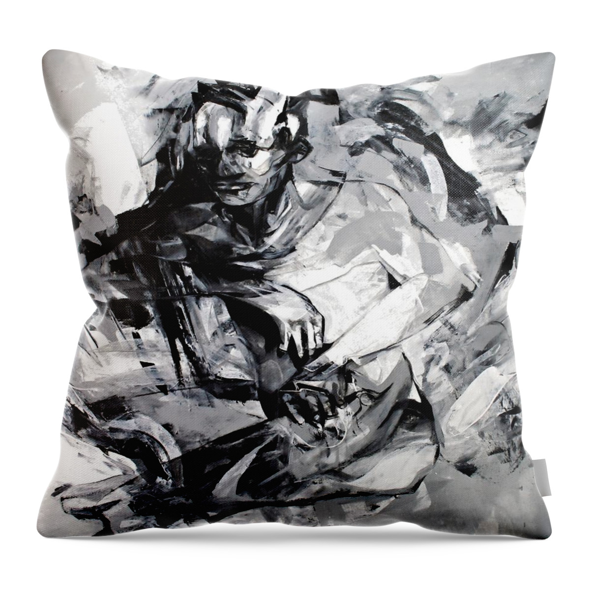 Savage Throw Pillow featuring the painting Savage Realization by Jeff Klena