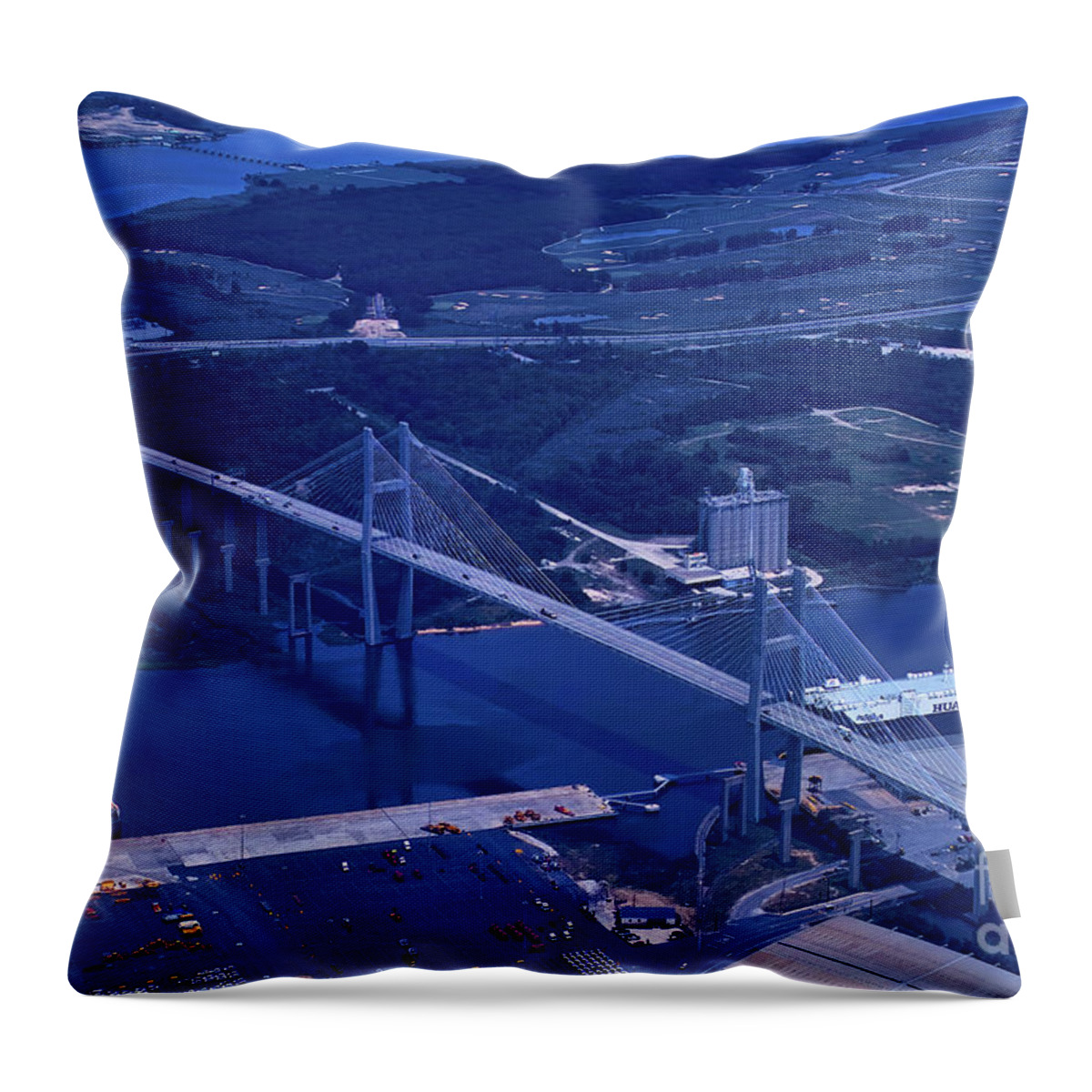 Savannah Throw Pillow featuring the photograph Savannah Waterfront to the Golf Course by Theresa Fairchild