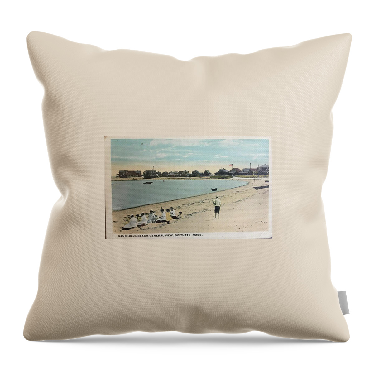  Throw Pillow featuring the digital art Scituate5 by Cindy Greenstein