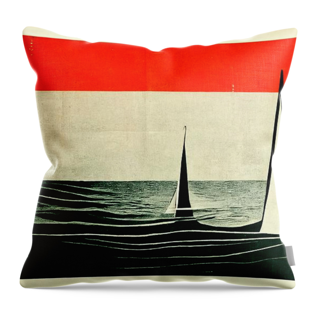 Nantucket Throw Pillow featuring the digital art Seaside Dream by Nickleen Mosher
