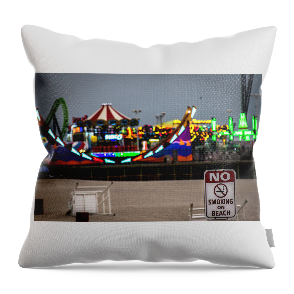 Photography Throw Pillow featuring the photograph Seaside Heights, NJ #10 by Christopher W Weeks
