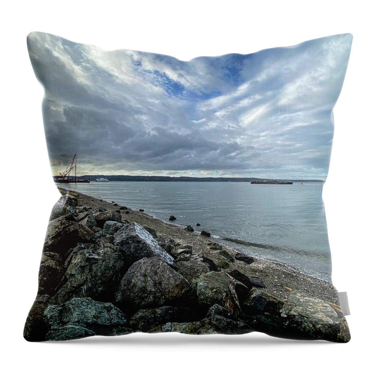 Park Throw Pillow featuring the photograph Seaside Park by Anamar Pictures
