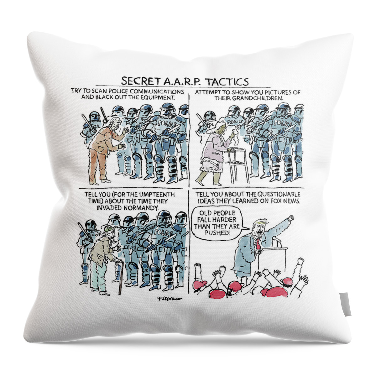 Secret A.a.r.p. Tactics Throw Pillow
