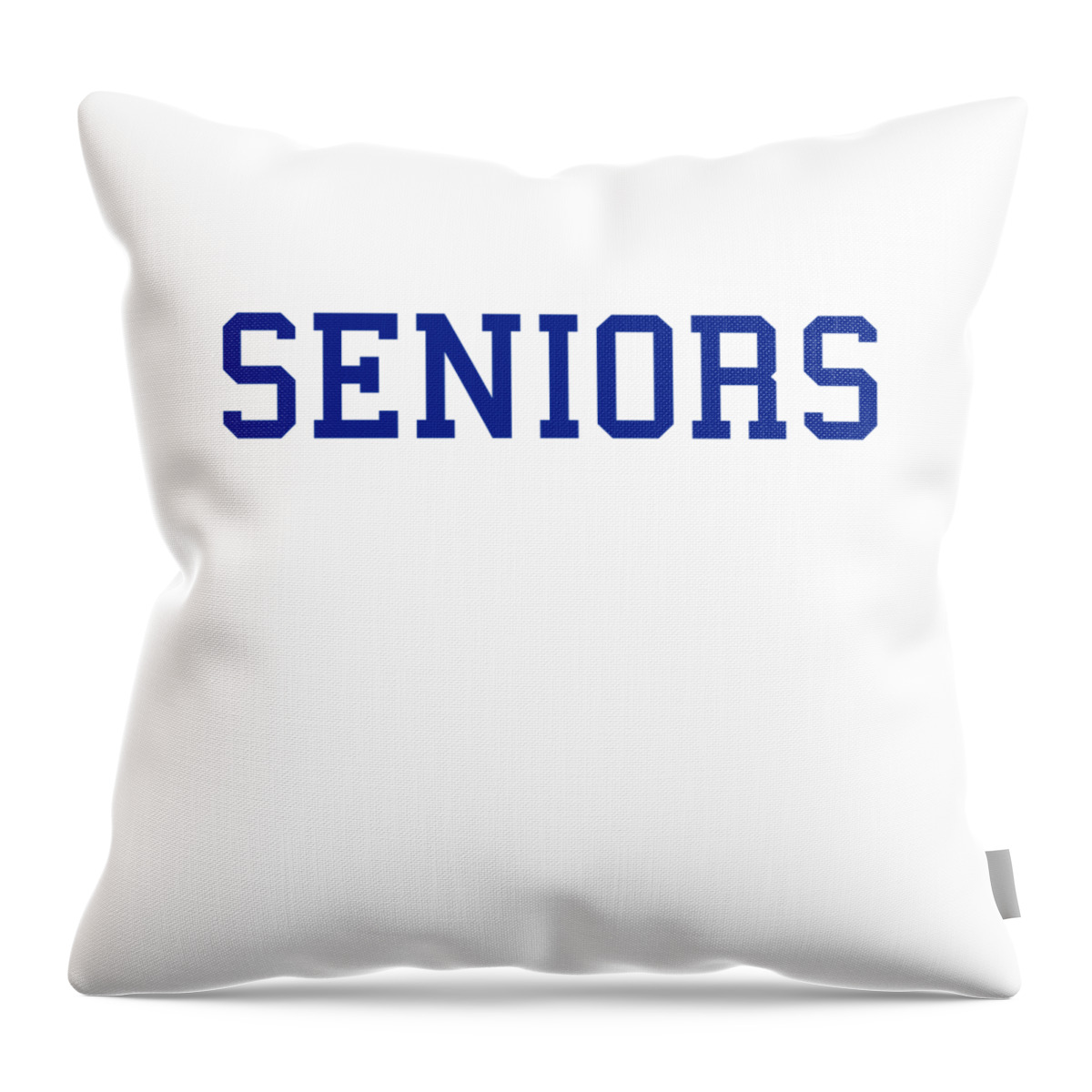 Funny Throw Pillow featuring the digital art Seniors by Flippin Sweet Gear