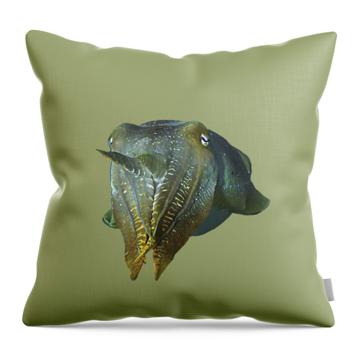  Throw Pillow featuring the mixed media Sepia - Reduced to the MAX - So close and intense - by Ute Niemann