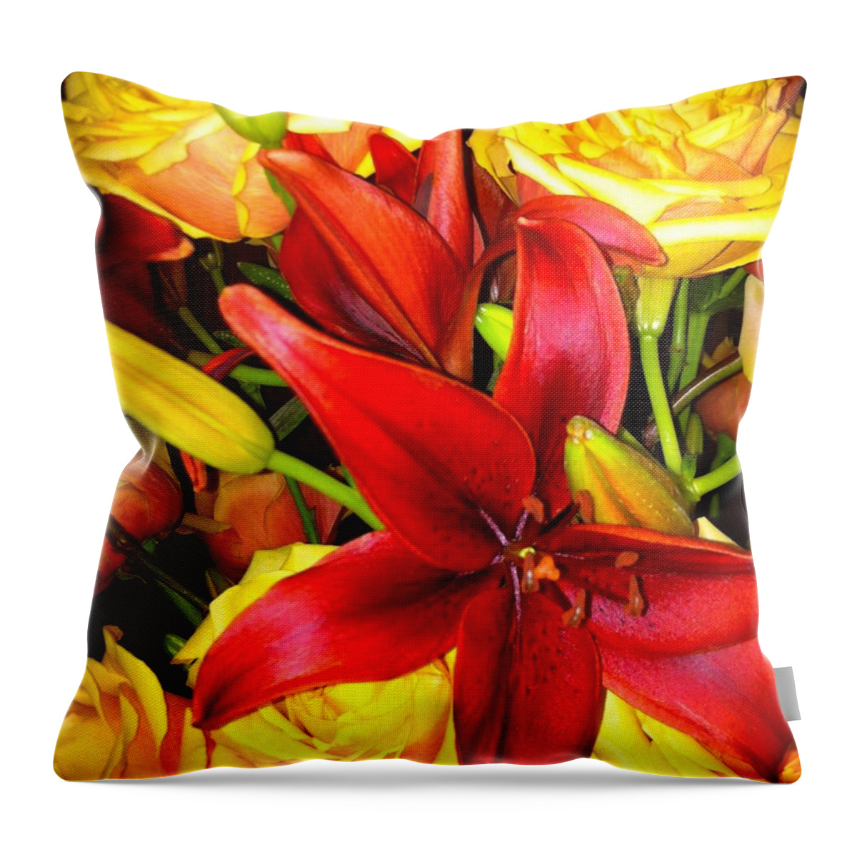 Rose Throw Pillow featuring the photograph Serendipity by Juliette Becker