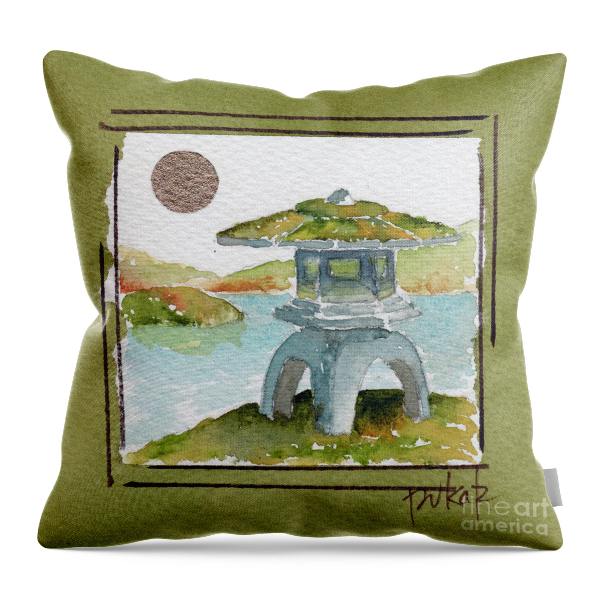 Hope Throw Pillow featuring the painting Serenity Now by Pat Katz