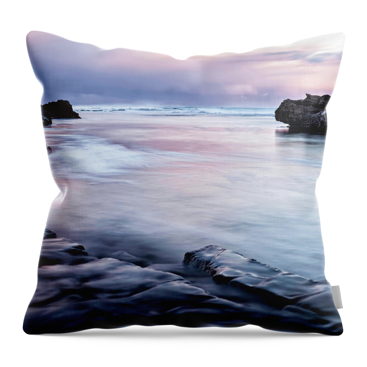 Reflections Throw Pillow featuring the photograph Serenity Sea by Gary Johnson