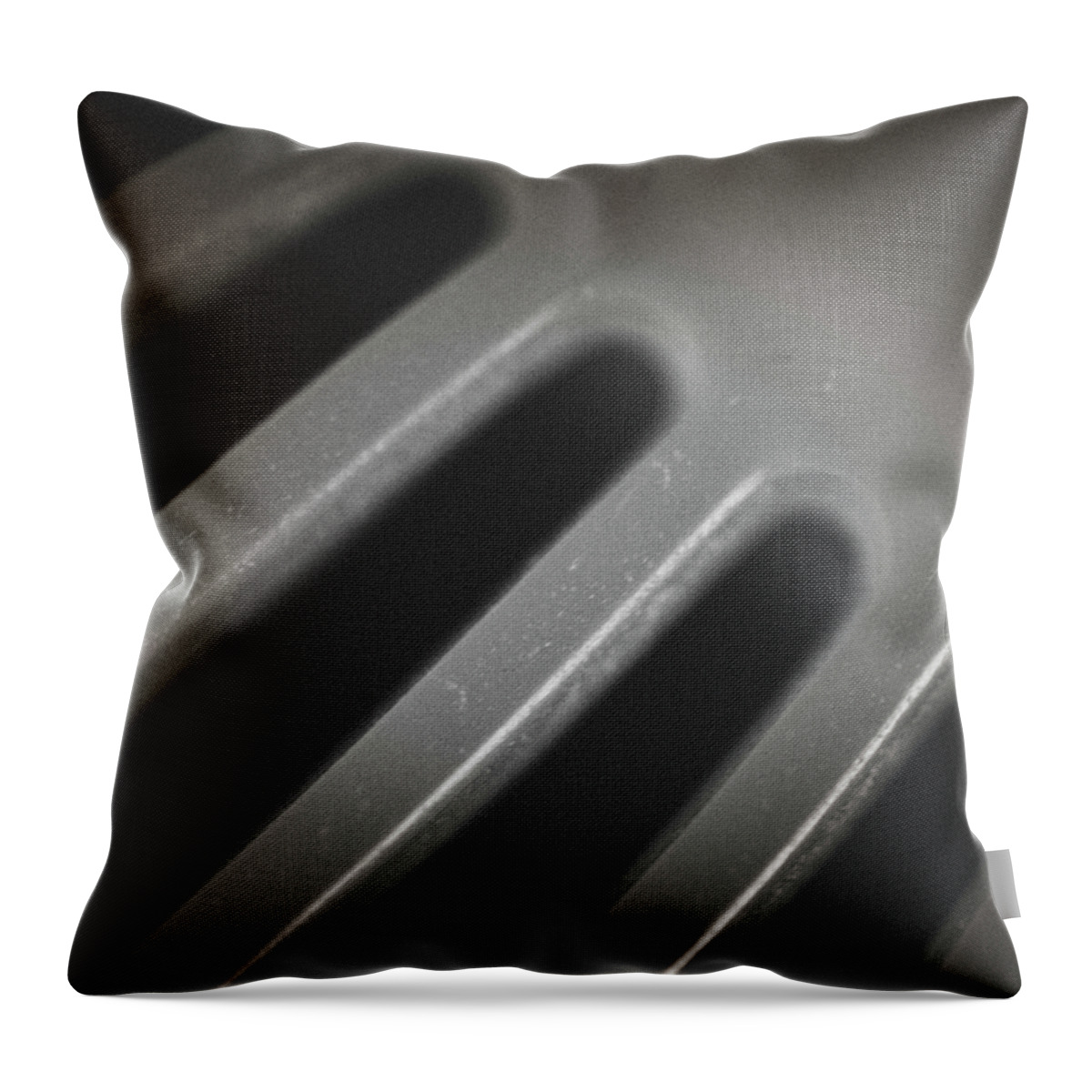 Abstract Throw Pillow featuring the photograph Shadowed Spokes by Christi Kraft