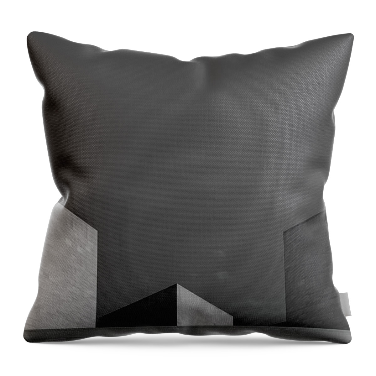 Roofline Throw Pillow featuring the photograph Shadows and Angles by Liz Albro