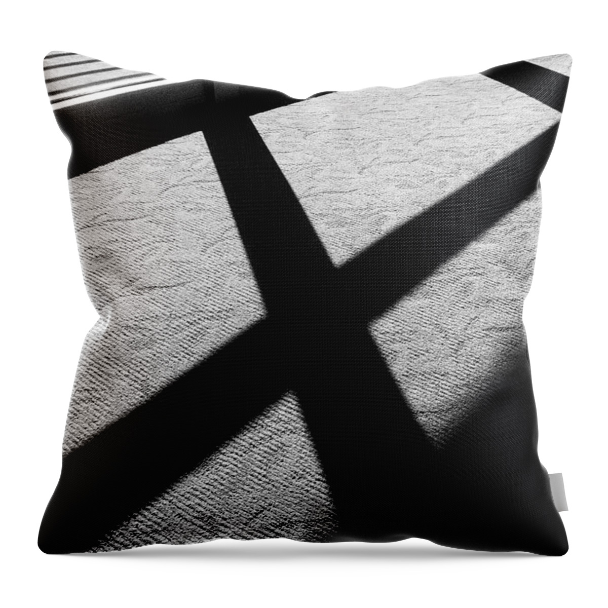 Shadows Throw Pillow featuring the photograph Shadows by Jean Evans