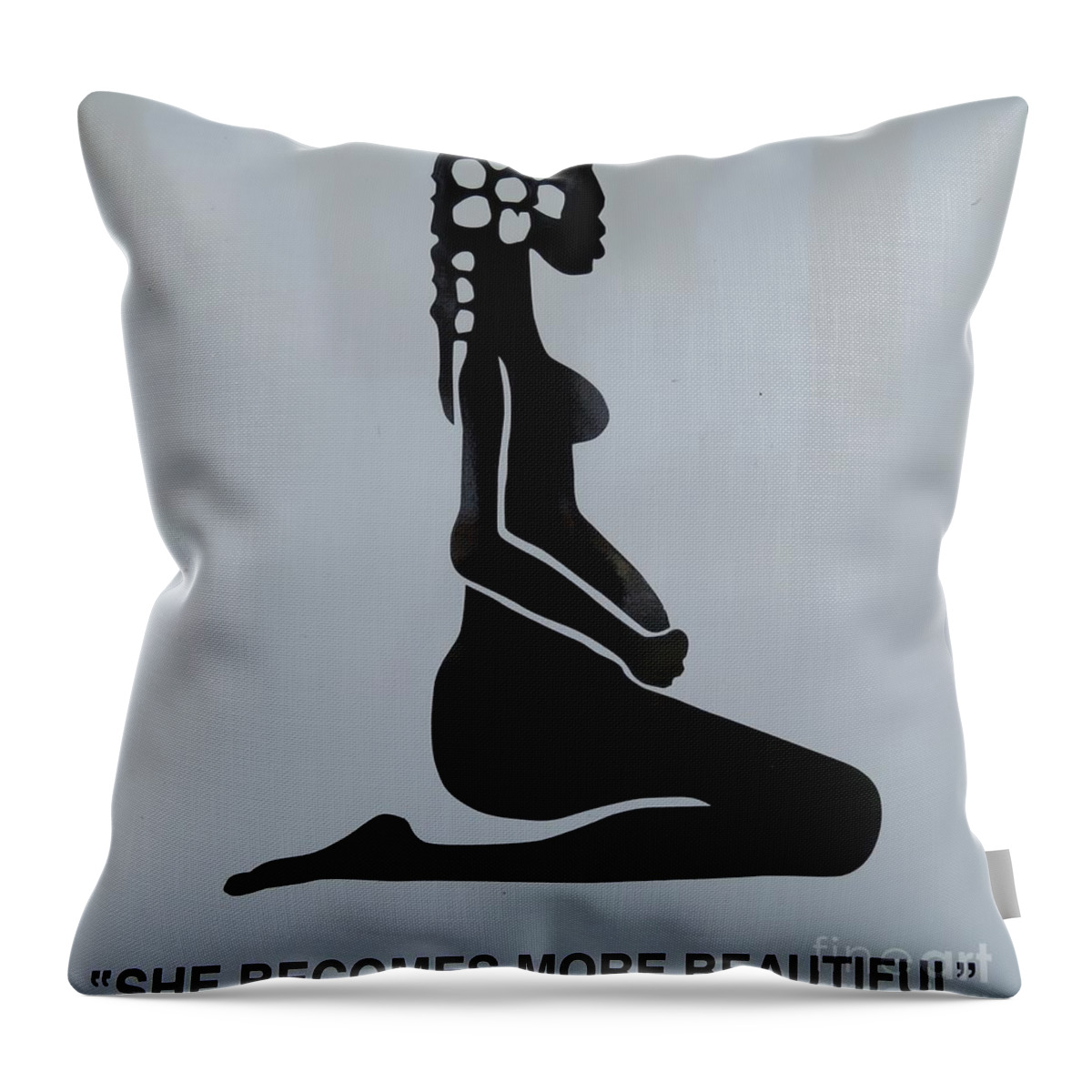 Anyone Throw Pillow featuring the photograph She Becomes More Beautiful by World Reflections By Sharon