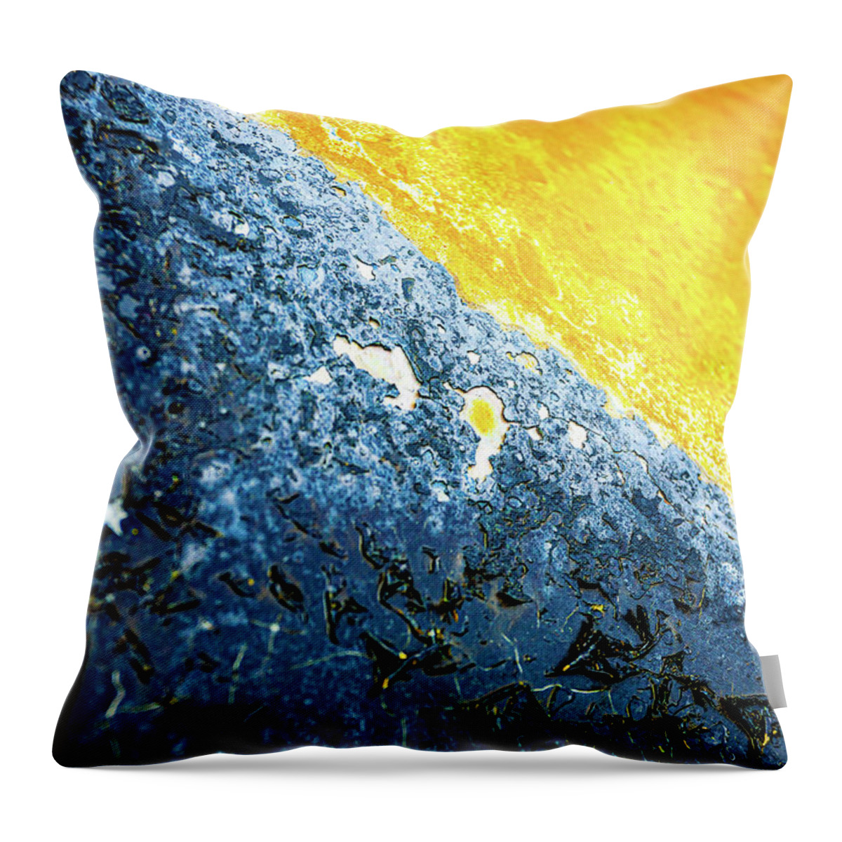 Abstract Throw Pillow featuring the photograph Shoreline by Liquid Eye