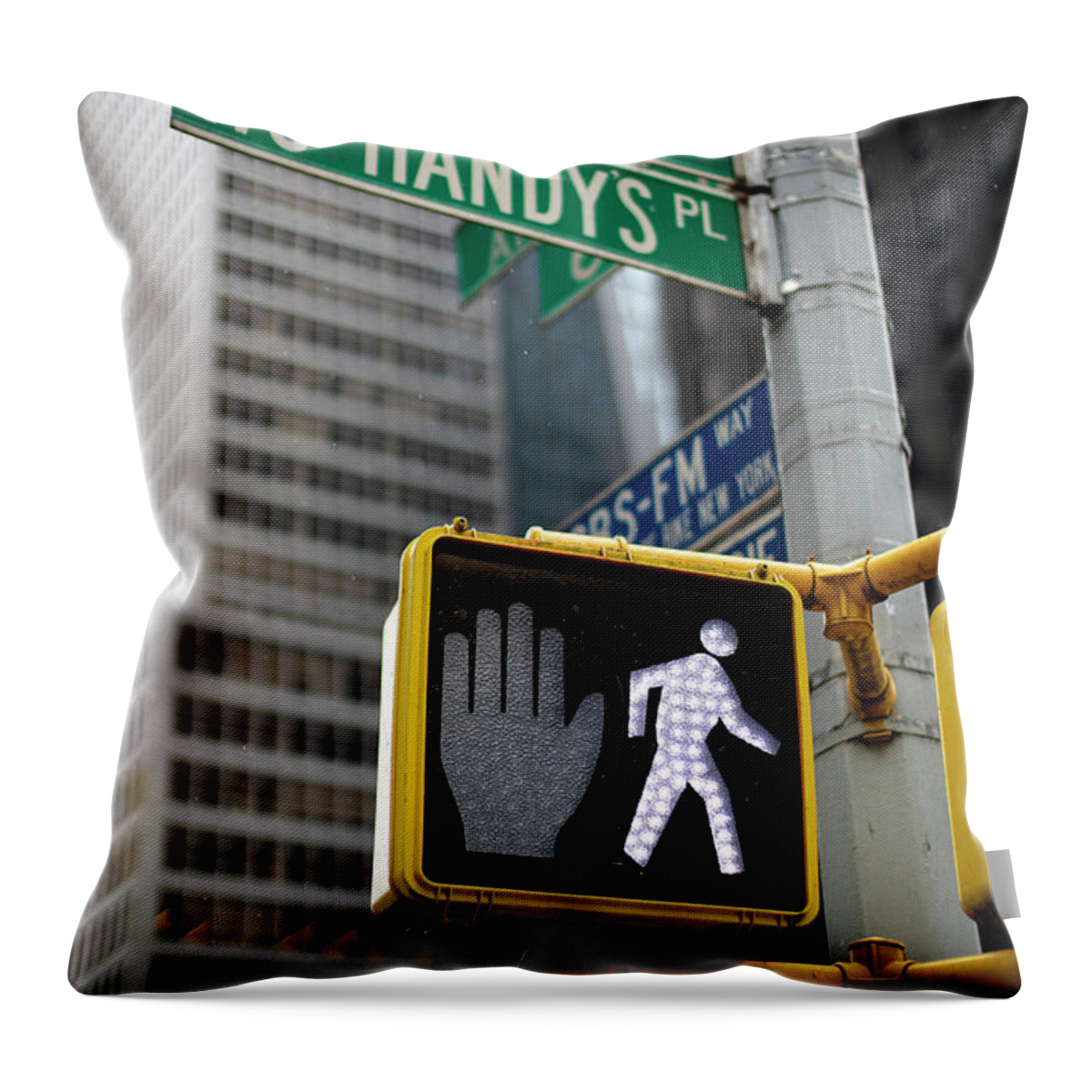 Walk Throw Pillow featuring the photograph Signs by Marlo Horne