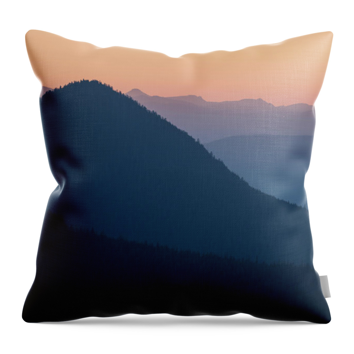 Sunset Throw Pillow featuring the photograph Silhouettes at Sunset, No. 2 by Belinda Greb