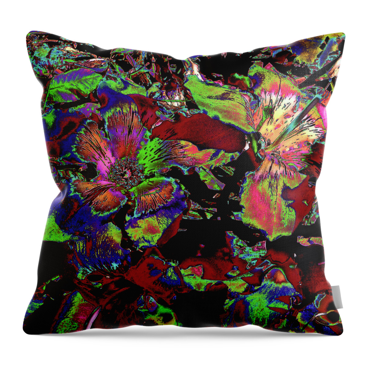 Abstract Throw Pillow featuring the photograph Silk Floss Abstract by Andrew Lawrence