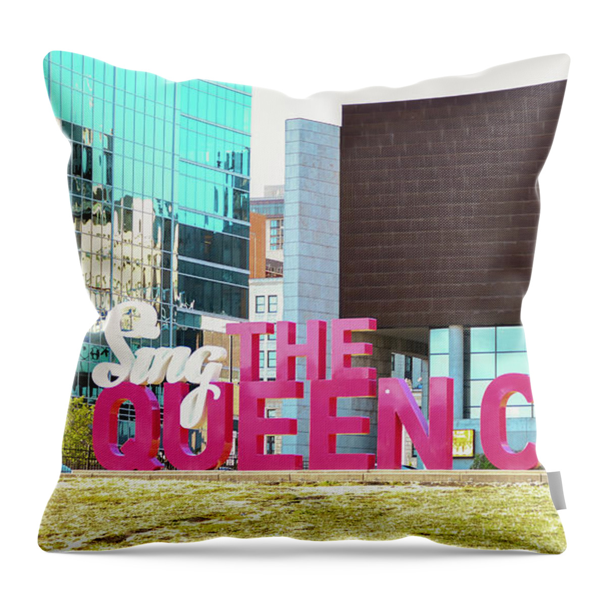 Cincinnati Throw Pillow featuring the photograph Sing the Queen City by Bentley Davis