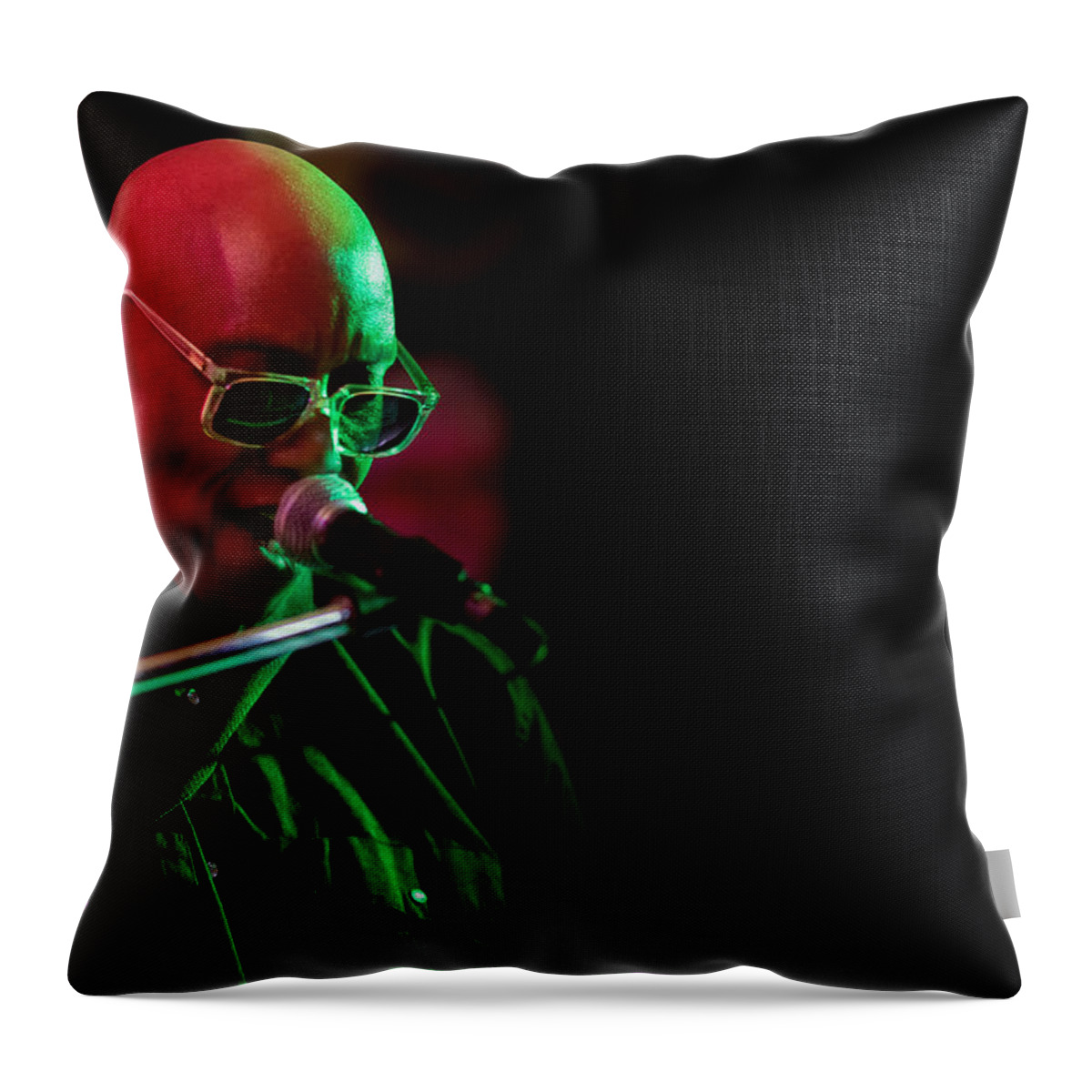 Coolrunnings Bistro Throw Pillow featuring the photograph Singing. Seriously. by Jim Whitley