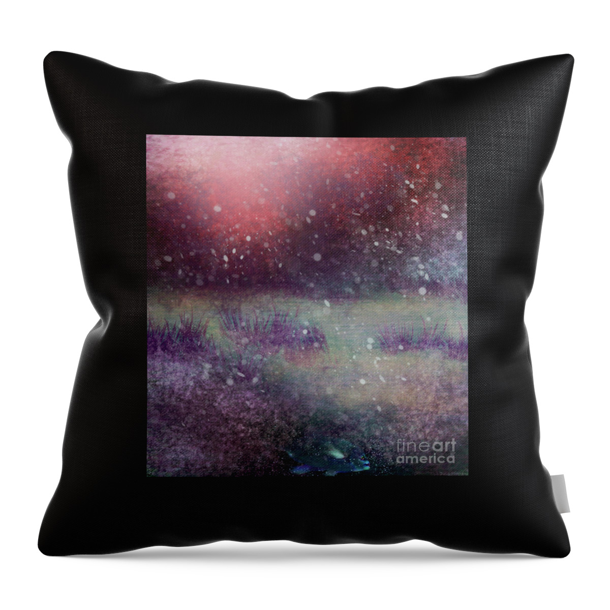 Christmas Throw Pillow featuring the digital art Sixteen Day's To Christmas 2020 by Julie Grimshaw