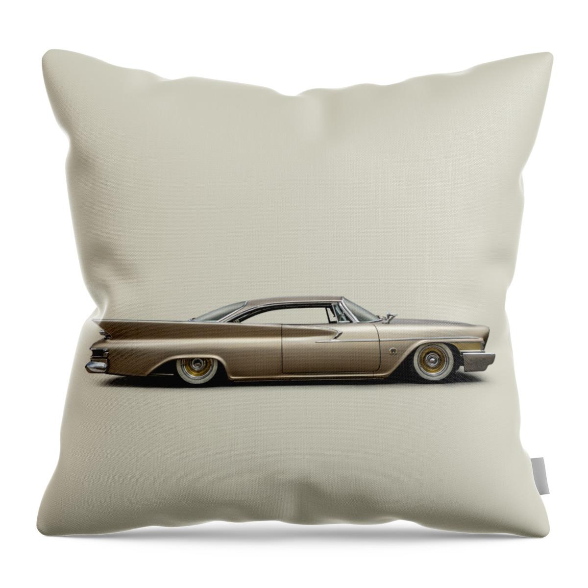 Chrysler Throw Pillow featuring the digital art Sixty-One Chrysler by Douglas Pittman