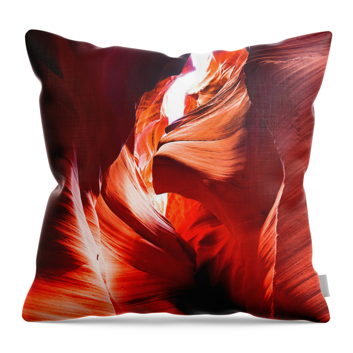 Slot Canyon Throw Pillow featuring the photograph Slot Canyon Lake Powell by Rick Wilking