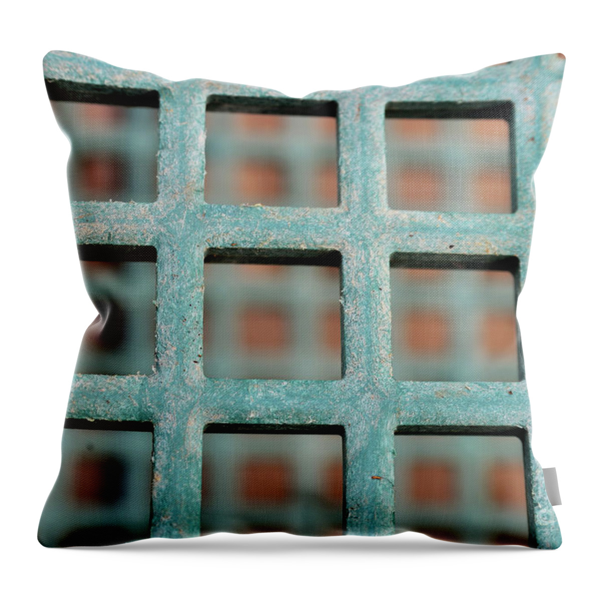 Square Throw Pillow featuring the photograph Small Square Spaces by Kae Cheatham