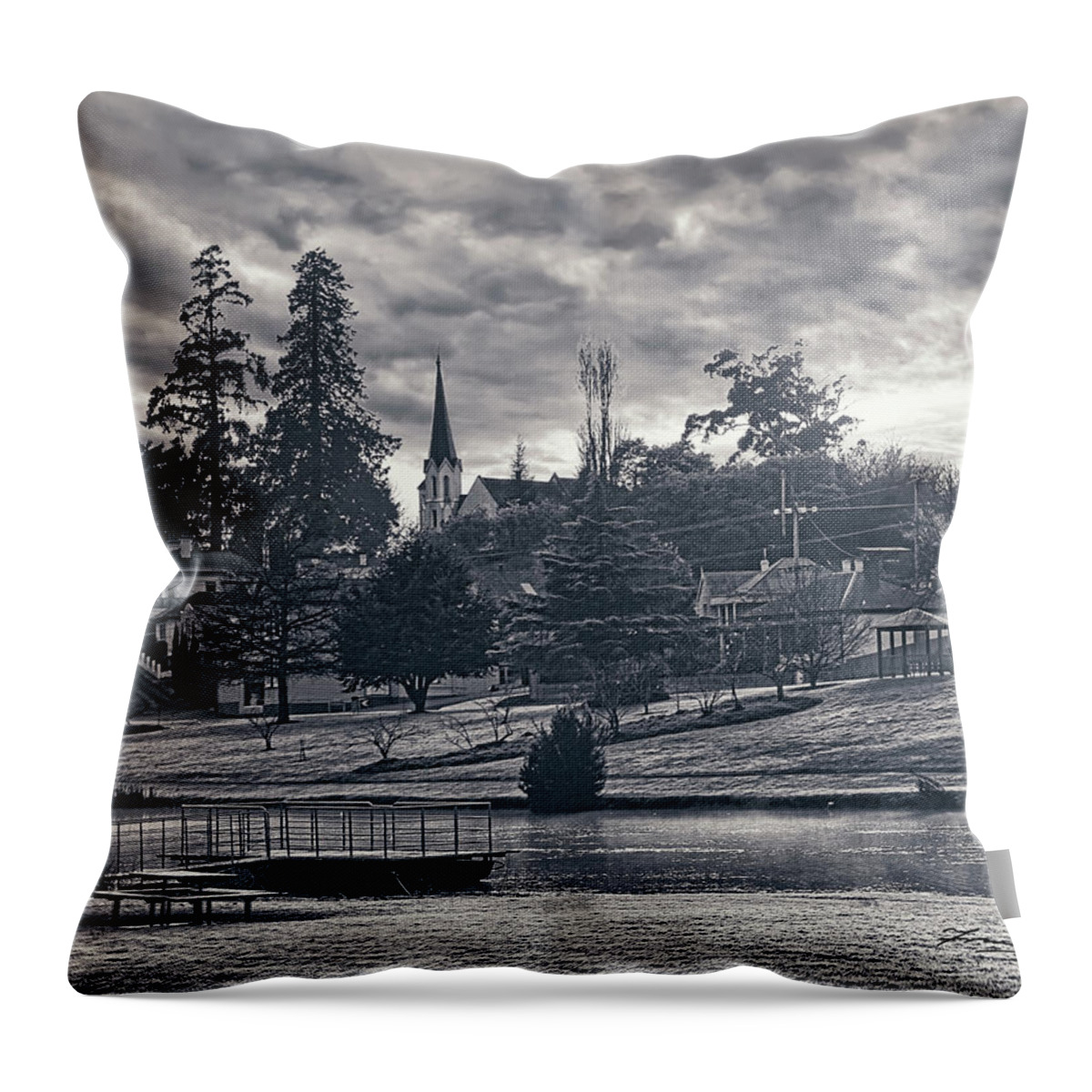 Australia Throw Pillow featuring the photograph Small Town by Frank Lee