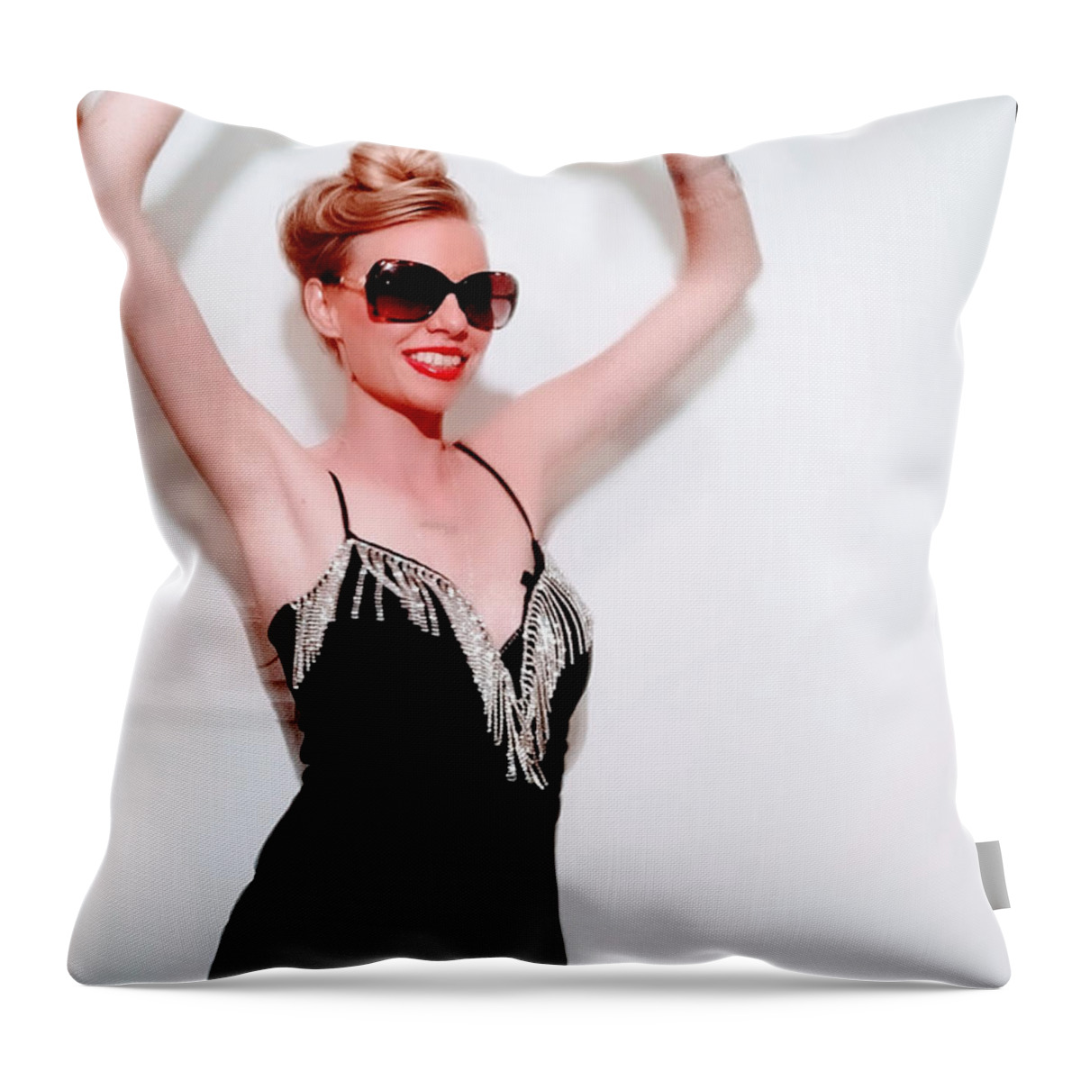 Fashion Throw Pillow featuring the photograph Smile Service by Yvonne Padmos