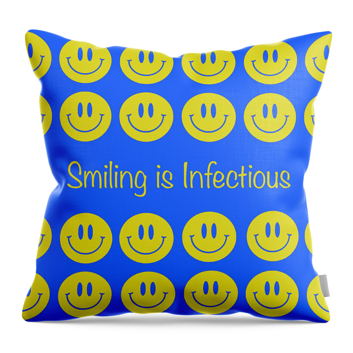 Miling Throw Pillow featuring the photograph Smiles Are Infectious by Tim Gainey