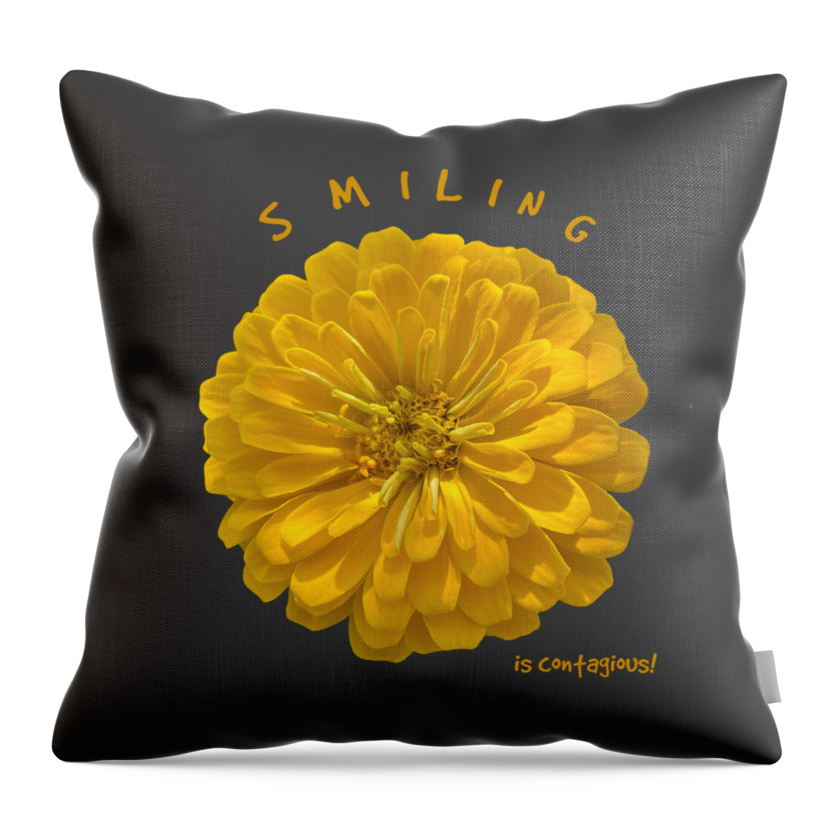 Smile Throw Pillow featuring the photograph Smiling is Congtagious by Carol Groenen