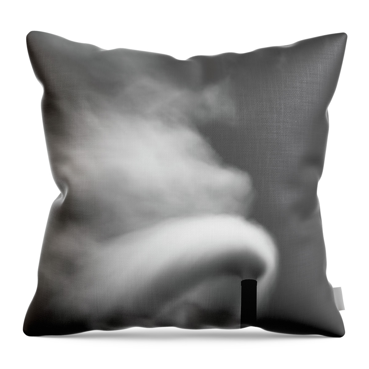 Long Throw Pillow featuring the photograph Smoke by Frederic Bourrigaud