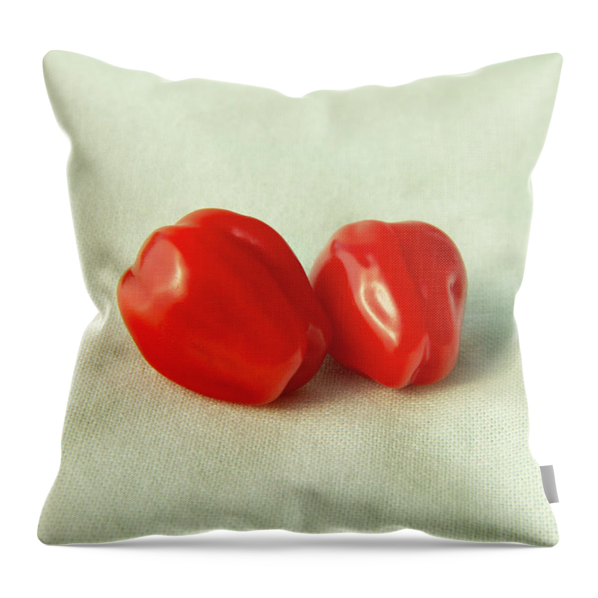 Food Throw Pillow featuring the photograph Snack tomato by MPhotographer