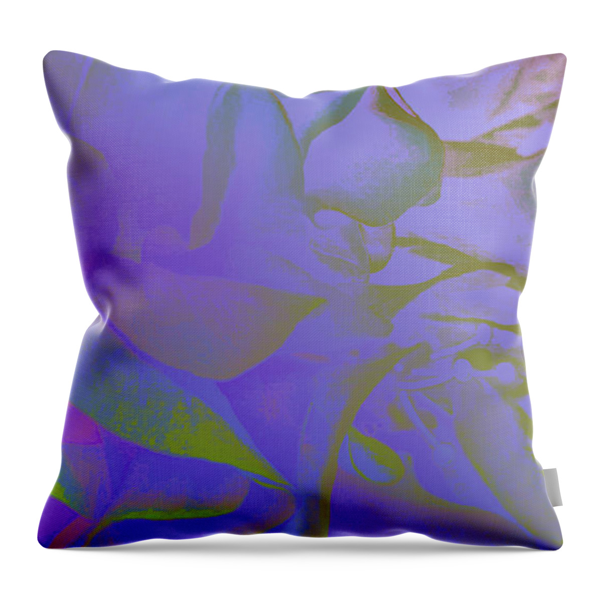 Pastels Soft Billowing Peaceful Throw Pillow featuring the digital art Softening Aura by Glenn Hernandez