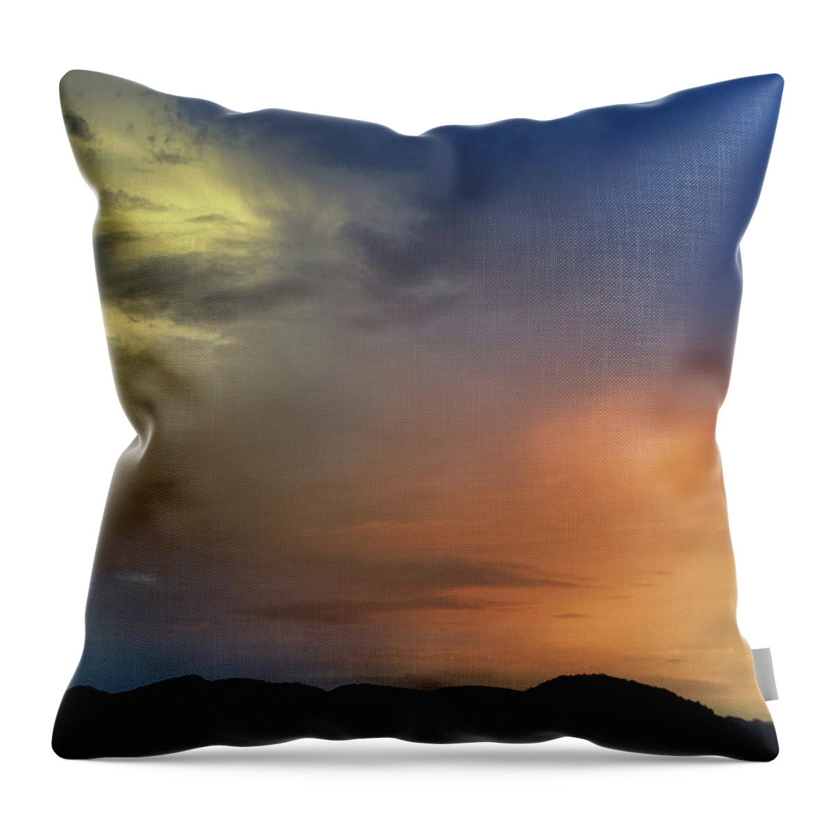Softness Is The Sunset Throw Pillow featuring the photograph Softness Is The Sunset by Gene Taylor