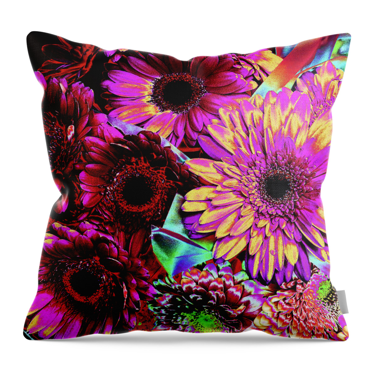 Solar Throw Pillow featuring the photograph Solar Petals by Andrew Lawrence