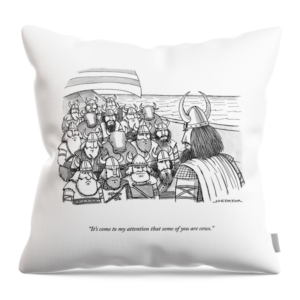 Some Of You Are Cows Throw Pillow